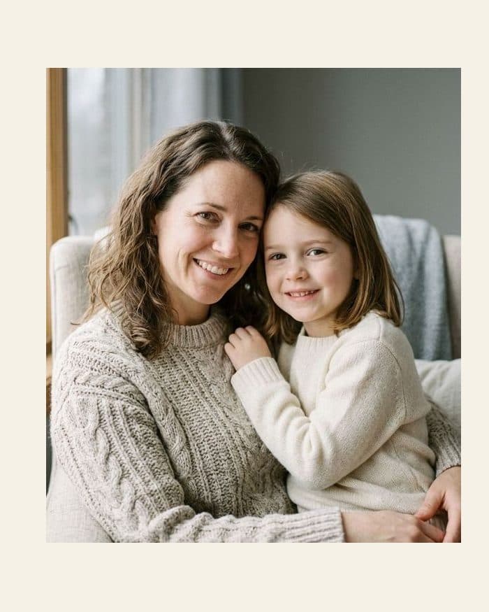 A mother and her daughter - the photograph, and the watercolour painted from it