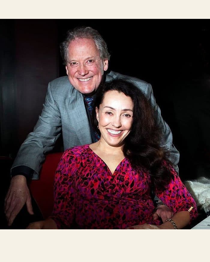 A couple at dinner - the photograph, and the modern portrait painted from it